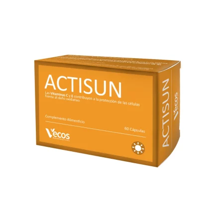 Actisun 60 capsulas - complemento vitamínico para proteger la piel desde dentro de los rayos solares