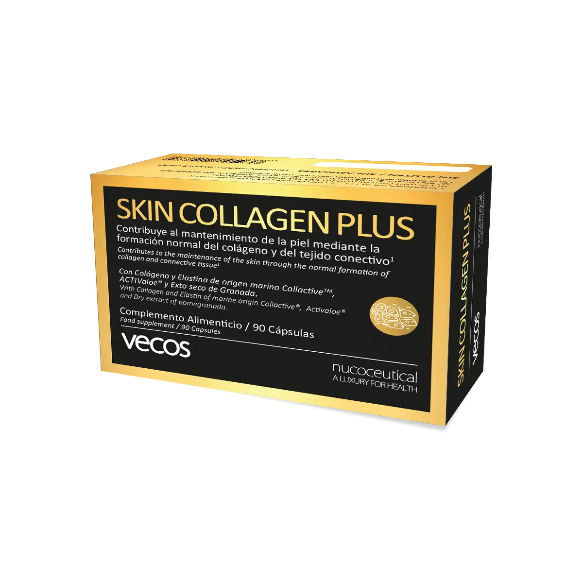 skin-collagen-plus-vecos Suplemento con colágeno para el cuidado de la piel Skin Collagen Plus